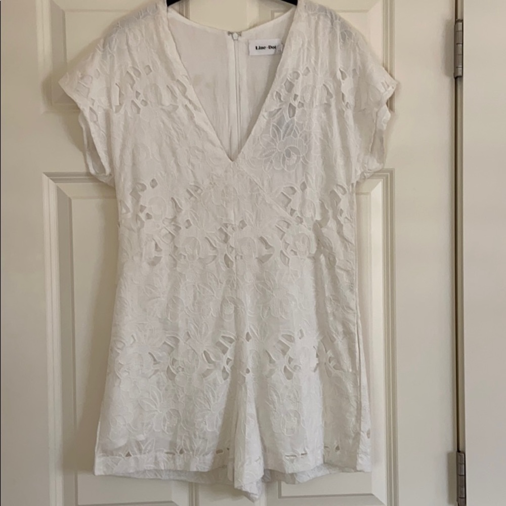 White Lace Romper